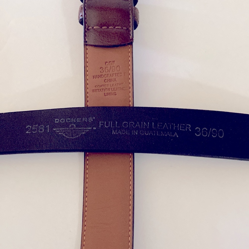 DOCKER’S + CGF Leather Belt Bundle  
Black/Brown Size 36 - Picture 7 of 8